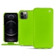 Custodia in pelle Apple iPhone 12 Pro - Vert fluo