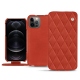 가죽 커버 Apple iPhone 12 Pro - Arange clouquié - Couture
