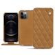 가죽 커버 Apple iPhone 12 Pro - Castan esparciate - Couture