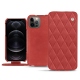 Capa em pele Apple iPhone 12 Pro - Cerise vintage - Couture