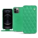 가죽 커버 Apple iPhone 12 Pro - Menthe vintage - Couture
