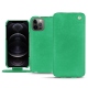 Capa em pele Apple iPhone 12 Pro - Menthe vintage ( Pantone 562C ) 