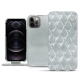 Capa em pele Apple iPhone 12 Pro - Platinium - Couture
