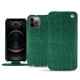 Apple iPhone 12 Pro leather case - Crocodile pino