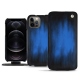 Funda de piel Apple iPhone 12 Pro - Bleu Patine