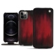 가죽 커버 Apple iPhone 12 Pro - Rouge Patine
