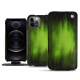 Capa em pele Apple iPhone 12 Pro - Vert Patine