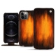 Capa em pele Apple iPhone 12 Pro - Fauve Patine