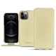 Funda de piel Apple iPhone 12 Pro - Beige PU