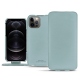 Capa em pele Apple iPhone 12 Pro - Bleu Ciel PU