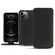 가죽 커버 Apple iPhone 12 Pro - Noir PU