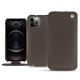 Custodia in pelle Apple iPhone 12 Pro - Gris Veggie