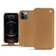 Custodia in pelle Apple iPhone 12 Pro - Beige Veggie