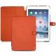 Housse cuir Apple iPad Air - Papaye - Couture ( Pantone 180C ) 