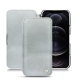 가죽 커버 Apple iPhone 12 Pro Max - Platinium ( Pantone 877C ) 