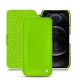 Custodia in pelle Apple iPhone 12 Pro Max - Vert fluo