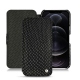 Housse cuir Apple iPhone 12 Pro Max - Serpent nero
