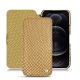 Apple iPhone 12 Pro Max leather case - Serpent sabbia