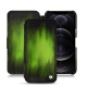 Custodia in pelle Apple iPhone 12 Pro Max - Vert Patine