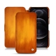 가죽 커버 Apple iPhone 12 Pro Max - Orange Patine