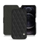 Lederschutzhülle Apple iPhone 12 Pro Max - Noir - Couture ( Nappa - Black ) 