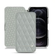 Custodia in pelle Apple iPhone 12 Pro Max - Gris - Couture ( Nappa - Pantone W428C ) 