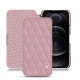 가죽 커버 Apple iPhone 12 Pro Max - Rose - Couture ( Nappa - Pantone 2365C ) 