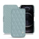 Lederschutzhülle Apple iPhone 12 Pro Max - Bleu ciel - Couture ( Nappa - Pantone 277C ) 