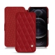 Custodia in pelle Apple iPhone 12 Pro Max - Rouge - Couture ( Nappa - Pantone 199C ) 