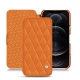 Lederschutzhülle Apple iPhone 12 Pro Max - Orange - Couture ( Nappa - Pantone 1495U ) 