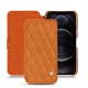 Lederschutzhülle Apple iPhone 12 Pro Max - Mandarine vintage - Couture