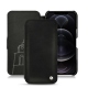 Custodia in pelle Apple iPhone 12 Pro Max - Negre poudro