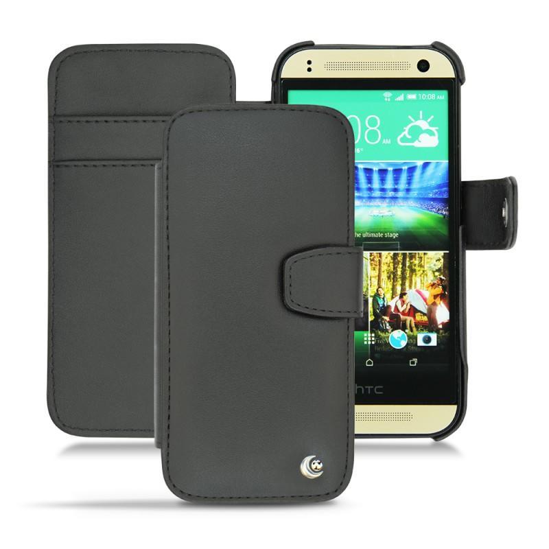 가죽 커버 HTC One mini 2  - Noir ( Nappa - Black ) 