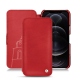 가죽 커버 Apple iPhone 12 Pro Max - Rouge troupelenc