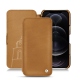 Funda de piel Apple iPhone 12 Pro Max - Castan esparciate