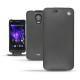 Housse cuir Wiko Wax  - Noir ( Nappa - Black ) 