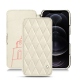 Lederschutzhülle Apple iPhone 12 Pro Max - Blanc escumo - Couture