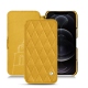 Capa em pele Apple iPhone 12 Pro Max - Jaune soulèu - Couture