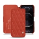 가죽 커버 Apple iPhone 12 Pro Max - Arange clouquié - Couture