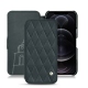 Housse cuir Apple iPhone 12 Pro Max - Blu marino - Couture