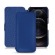 가죽 커버 Apple iPhone 12 Pro Max - Bleu Océan PU