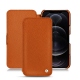 Apple iPhone 12 Pro Max leather case - Orange vibrant