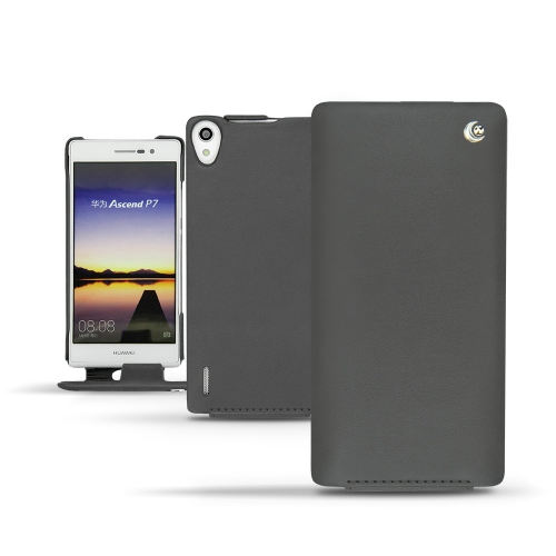 Capa em pele Huawei Ascend P7 