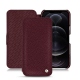 Capa em pele Apple iPhone 12 Pro - Lie de vin ( Pantone 5115C ) 