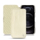 Apple iPhone 12 Pro leather case - Crocodile milk