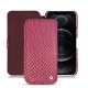Custodia in pelle Apple iPhone 12 Pro - Serpent ciclamino