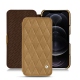 Capa em pele Apple iPhone 12 Pro - Sable vintage - Couture