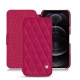 Capa em pele Apple iPhone 12 Pro - Rose fluo - Couture