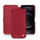 Apple iPhone 12 Pro leather case - Rouge passion