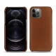 Apple iPhone 12 Pro Max leather cover - Marron ( Nappa - Pantone 1615C ) 